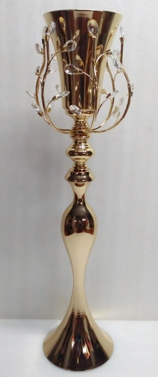 Metal Flower Holder Lotus with Stand 24x24x93 cm